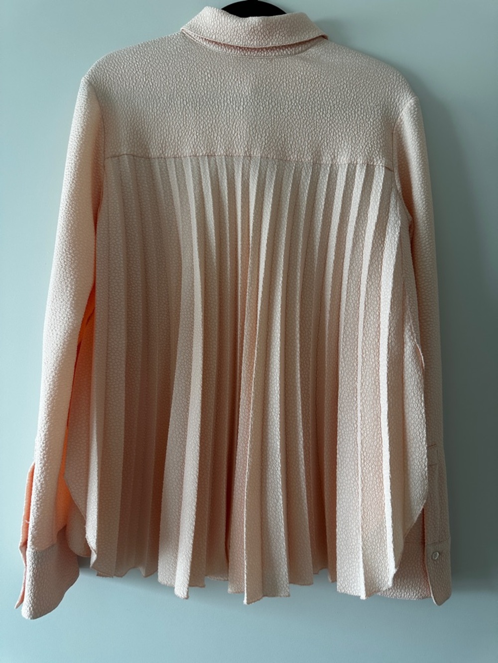 See by chloe Textured Peach Button-Up Blouse sz 40 - Picture 11 of 12